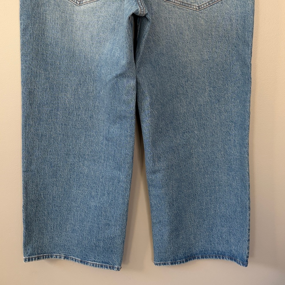 Madewell The Perfect Vintage Wide‎ Leg Jean Size 30P Blue Denim - Picture 4 of 13